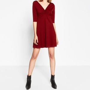 ZARA BURGUNDY DRESS BRAND NEW WITH TAGS SMALL